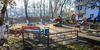 Новым забором оградили детскую площадку на ул. Печорской
